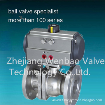 2PCS 150lbs Ss304 Material Flanged End Ball Valve